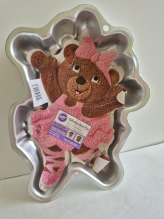 Other - Bear Shaped Cake Pan with Pink Ballerina Design